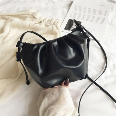 Modna ženska torba na rame Novi dolazak Torba preko ramena Ženska jednobojna plisirana ženska torba Mini torba s patentnim zatvaračem za djevojčice