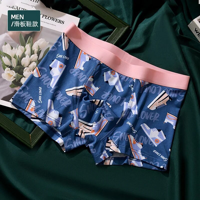 Vyriški bokseriniai šortai Vyriški apatiniai bokseriai kvėpuojantys bokseriniai kelnaitės Mielos animacinės apatinės kelnaitės Minkštos vyriškos bokserinės kelnaitės plius dydžio L-XXXL