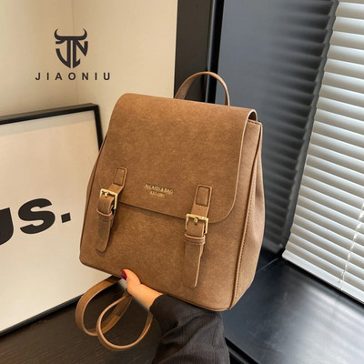Luxus Designer divatos női hátizsák Új kis női válltáska, egyszínű, kiváló minőségű bőr női lopásgátló hátizsák