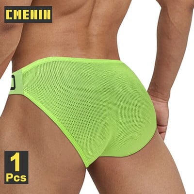 CMENIN Sexy Gays Hollow Breathable Men`s Briefs Underwear Cotton Man Jockstrap Panties Hip Lifting Bikini Briefs Male Underpants
