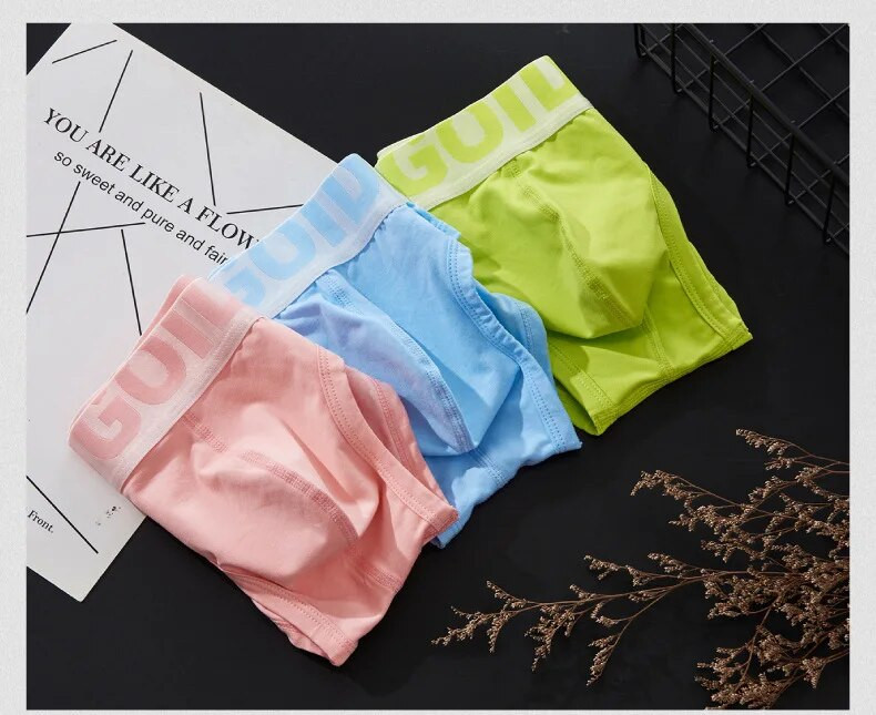 Βαμβακερή ανδρική κυρτή τσάντα Εσώρουχα Σέξι Λεπτή Μόδα Χαμηλή Αθλητική Νεανική Σλιπ Μασίφ ελαστική εσώρουχα Άνετα Φοιτητική Νέα