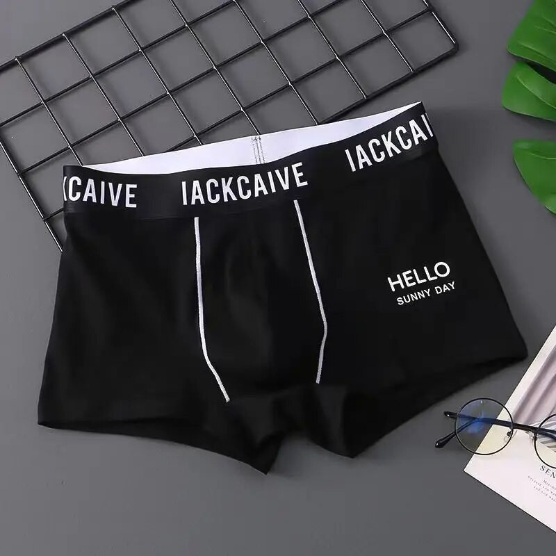 EXILIENS Brand Boxer Mens Underwear Cotton Letter Ropa Interior Hombre Mens Mens Boxers Cuecas Masculinas Man Calzoncillos Veličina M-3XL
