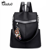 Vienspalvė kuprinė moterims Didelės talpos moteriški Oksfordo medžiaginiai krepšiai Nauji pečiai Nešiojami apsauga nuo vagystės