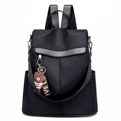 Vienspalvė kuprinė moterims Didelės talpos moteriški Oksfordo medžiaginiai krepšiai Nauji pečiai Nešiojami apsauga nuo vagystės