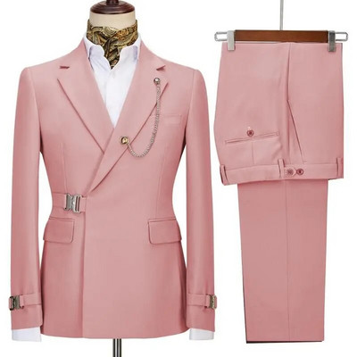 Muška odijela Blazer Hlače za muškarce Jakna Talijanski dizajner Party Vjenčanje Slim Fit Homme 2PCS Odjeća na rever bez dodataka