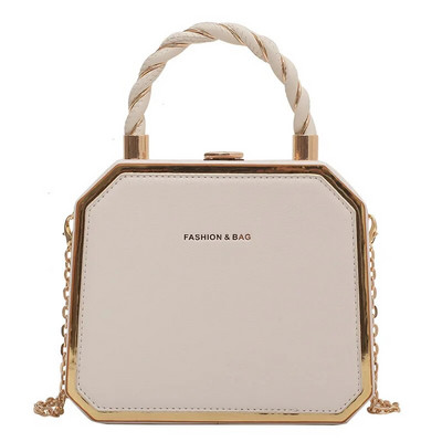 Seniorska ženska ručna torba Eksplozivna modna prijenosna lančana torba na jedno rame teksture stranog stila Mala četvrtasta torba preko tijela