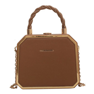 Seniorska ženska ručna torba Eksplozivna modna prijenosna lančana torba na jedno rame teksture stranog stila Mala četvrtasta torba preko tijela