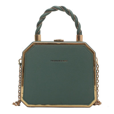 Seniorska ženska ručna torba Eksplozivna modna prijenosna lančana torba na jedno rame teksture stranog stila Mala četvrtasta torba preko tijela