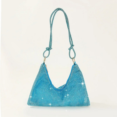 Mood Rhinestones Õhtune Clutch kott Läikiv kristall Naiste õhtusöök Pulma rahakotid Käekott Disainer õlakotid kaenlaalused