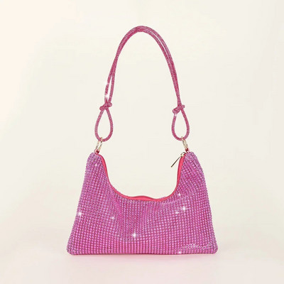 Mood Rhinestones Õhtune Clutch kott Läikiv kristall Naiste õhtusöök Pulma rahakotid Käekott Disainer õlakotid kaenlaalused