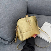 Nova kamena kožna ženska torba na rame iz 2023. Luksuzna dizajnerska ženska torba preko ramena Jeftina ženska ležerna velika torba Školjkasta torba