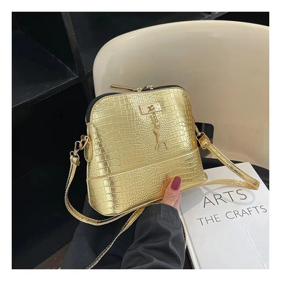 Nova kamena kožna ženska torba na rame iz 2023. Luksuzna dizajnerska ženska torba preko ramena Jeftina ženska ležerna velika torba Školjkasta torba