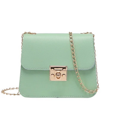 Ženske dizajnerske torbe Raznobojna torba na rame s lancem Jednobojna mini torba s preklopom Messenger torba preko ramena Clutch torbice i torbice