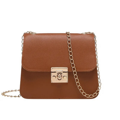 Ženske dizajnerske torbe Raznobojna torba na rame s lancem Jednobojna mini torba s preklopom Messenger torba preko ramena Clutch torbice i torbice