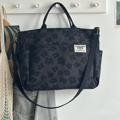 Hylhexyr platnena torba za slobodno vrijeme Jednostavna ženska prijenosna torba za rame Reljefne poliesterske torbe preko ramena s patentnim zatvaračem