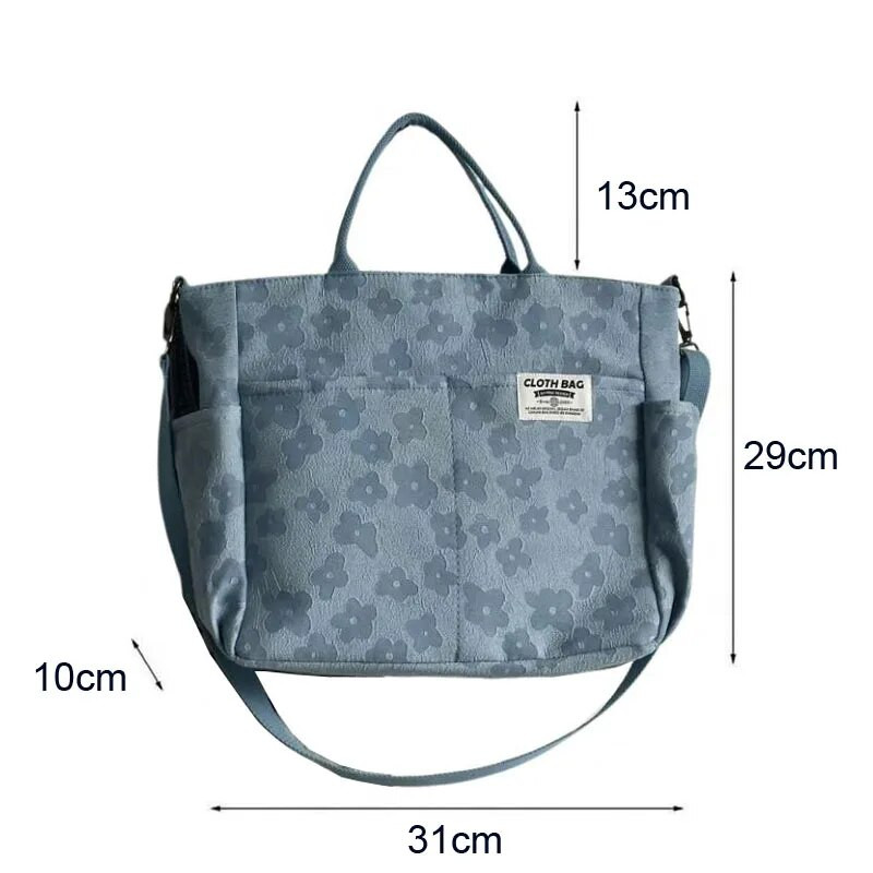 Hylhexyr platnena torba za slobodno vrijeme Jednostavna ženska prijenosna torba za rame Reljefne poliesterske torbe preko ramena s patentnim zatvaračem