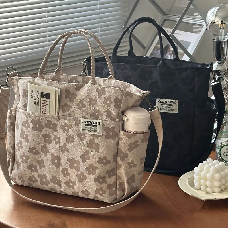 Hylhexyr platnena torba za slobodno vrijeme Jednostavna ženska prijenosna torba za rame Reljefne poliesterske torbe preko ramena s patentnim zatvaračem