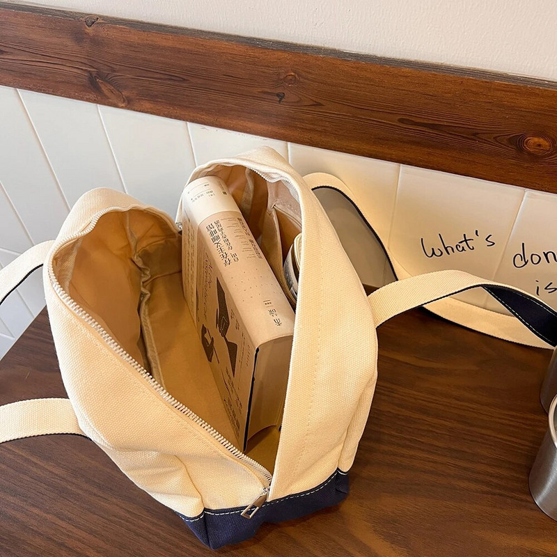 Ženska velika torba Ležerna platnena torba velikog kapaciteta Dizajnerske torbe s slovima na rame Torbe ispod pazuha Luksuzni veliki kupac Poklon za djevojke