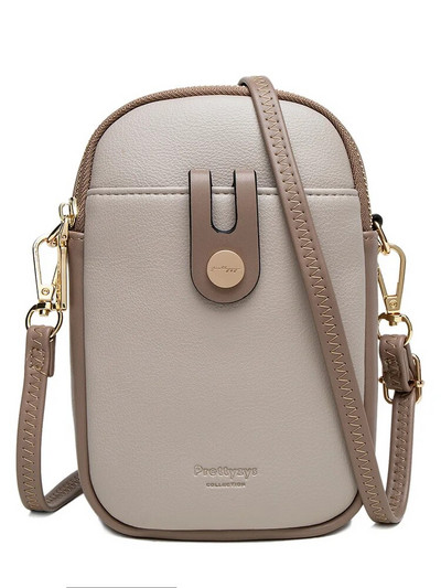 2023 tavaszi és nyári új mobiltelefon táska női japán és dél-koreai PU puha kicsi friss minőségi divatos cipzár nagy