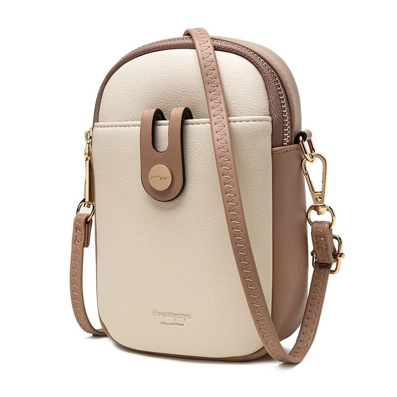 2023 tavaszi és nyári új mobiltelefon táska női japán és dél-koreai PU puha kicsi friss minőségi divatos cipzár nagy