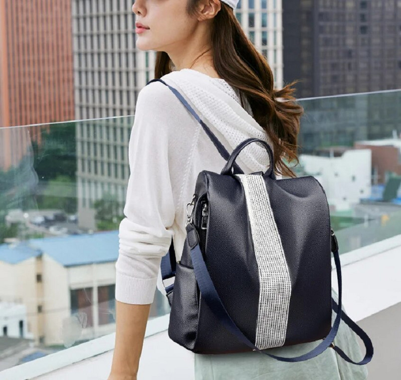 Novi modni protuprovalni ruksak Ženske torbe na rame Kožne putne ruksake poznatog brenda Ruksak školske torbe velikog kapaciteta