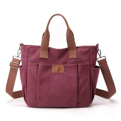 Torba velikog kapaciteta s gornjom ručkom za žene Torba preko ramena Vintage platnena ženska velika torba Ženska putna torba