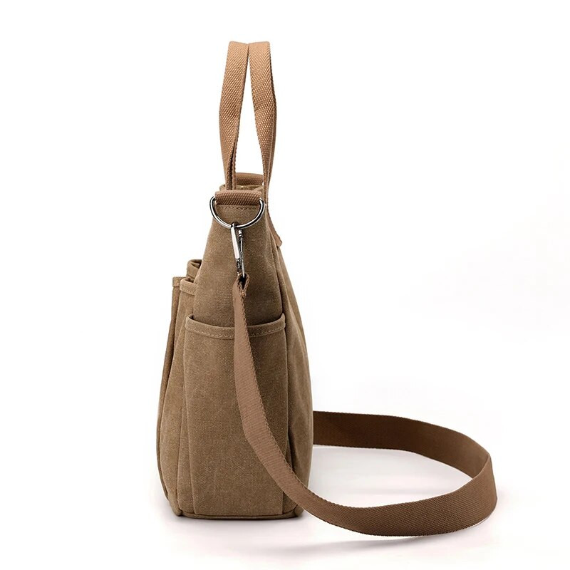 Torba velikog kapaciteta s gornjom ručkom za žene Torba preko ramena Vintage platnena ženska velika torba Ženska putna torba