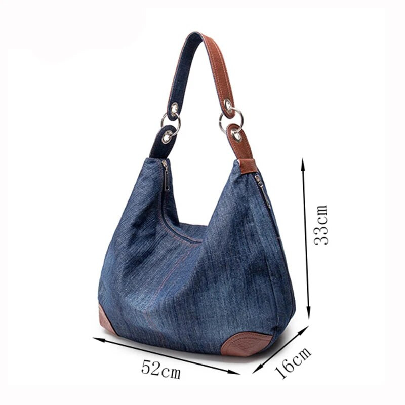 2023 m. Didelės Prabangios Rankinės Moteriški Krepšiai Dizaineriai Moteriški Rankinės Didelės Piniginės Džinsinis Tote Crossbody Moteriški pečių krepšiai