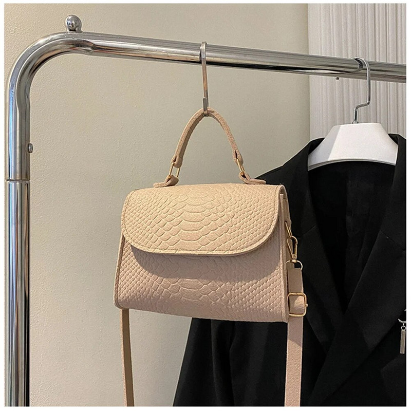 Ženska torba na rame od filca Ženske ručne torbice Luksuzni dizajner Nova moda 2023. Nova moda aligatorskog uzorka Kvadratna torba preko ramena Messenger torba