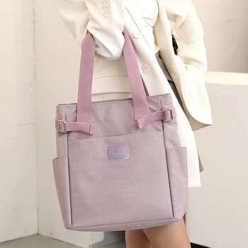 Γυναικεία νάιλον τσάντα ώμου με πολλές τσέπες αδιάβροχη τσάντα συμπλέκτη αναψυχής Αναδιπλούμενη τσάντα τσάντα hobo τσάντα για εργασία Ταξίδι Καθημερινή χρήση