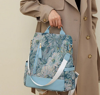 Ново пристигане Дамски модни луксозни щампи против кражба Пътни раници Голям капацитет Дамски ежедневни чанти за рамо Ученическа чанта