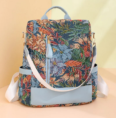 Novi dolazak Ženske modne luksuzne tiskane protuprovalne putne ruksake velikog kapaciteta Ženske ležerne torbe na rame Školska torba