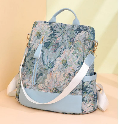 Novi dolazak Ženske modne luksuzne tiskane protuprovalne putne ruksake velikog kapaciteta Ženske ležerne torbe na rame Školska torba