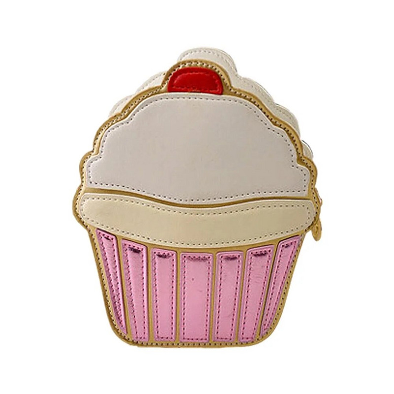 Ženska torba sa slatkim crtanim filmom Ice Cream Cupcake Shape Lady Mini Torba na rame Metalni lanac Mobilni ključevi Ženska torba preko ramena Messenger torba