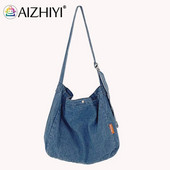 Divatos Crossbody táskák Street Vintage Harajuku Messenger Pouch Cowboy Crossbody táskák Nagy kapacitású női lányoknak