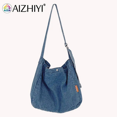 Модни чанти за кръстосано тяло Street Vintage Harajuku Messenger Pouch Cowboy Crossbody Satchels Голям капацитет за дамско момиче