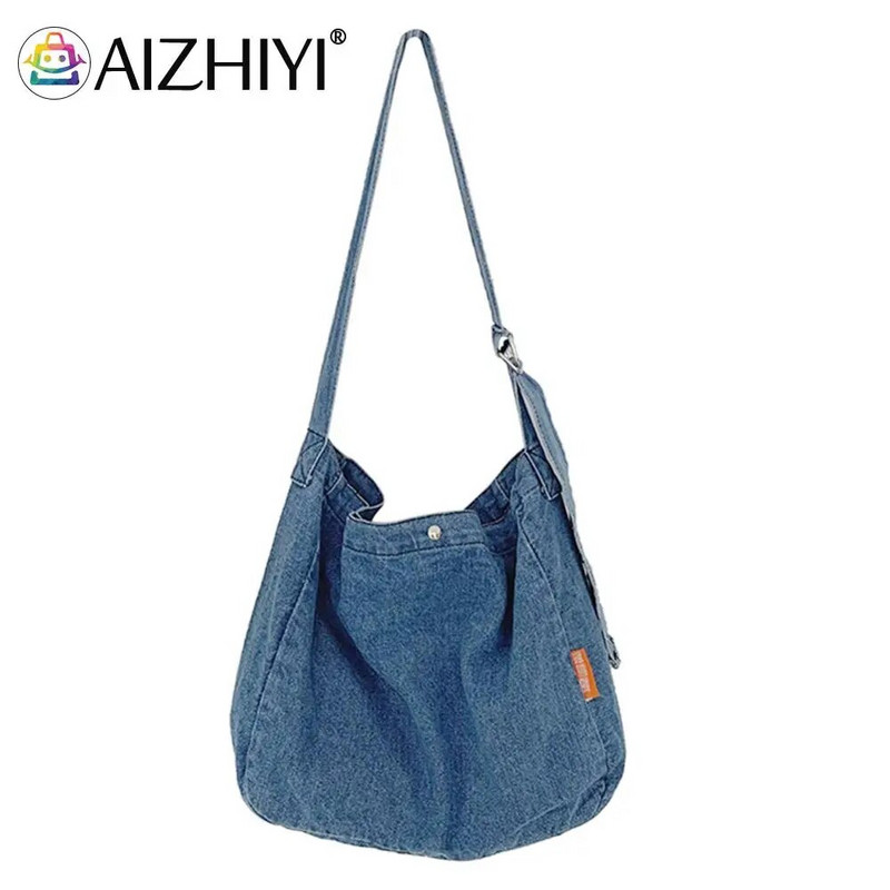 Divatos Crossbody táskák Street Vintage Harajuku Messenger Pouch Cowboy Crossbody táskák Nagy kapacitású női lányoknak