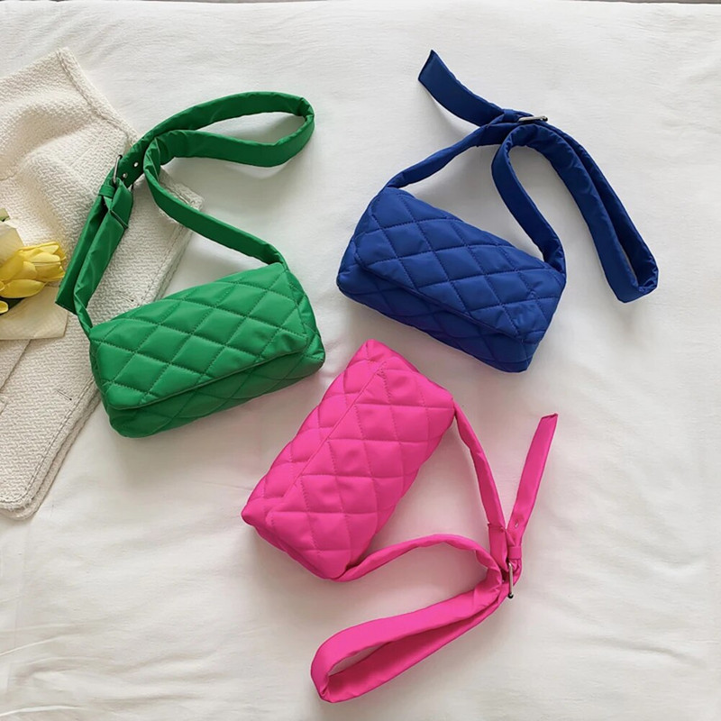 Jednostavne ženske ručne torbice Jednobojne dizajnerske niše dizajnerske torbice Messenger torbice od najlonske tkanine Četvrtasta torbica za putovanja za kupovinu