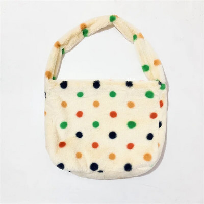 Νέα Fashion Sweet Pink Heart Print Λούτρινη τσάντα tote για γυναίκες Τσάντα ώμου μεγάλης χωρητικότητας Φορητή τσάντα αγορών Σχολική τσάντα