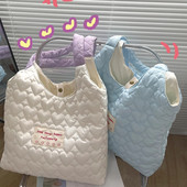 Žene vole prošivenu torbu na rame Torba s mekom podstavom Lagana prijenosna torba za žene velikog kapaciteta u boji slatkiša