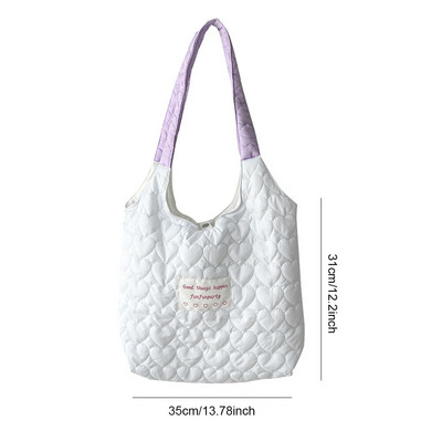 Žene vole prošivenu torbu na rame Torba s mekom podstavom Lagana prijenosna torba za žene velikog kapaciteta u boji slatkiša