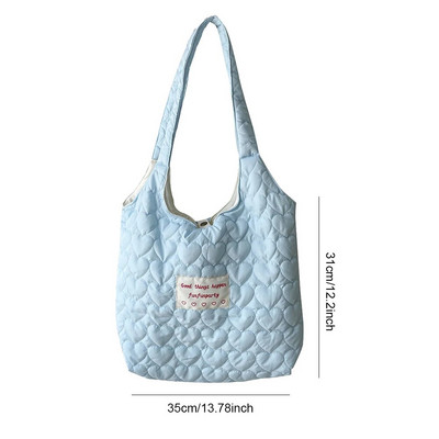 Žene vole prošivenu torbu na rame Torba s mekom podstavom Lagana prijenosna torba za žene velikog kapaciteta u boji slatkiša