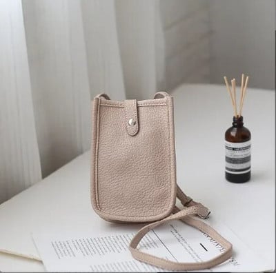 Trendi csúcsminőségű pu bőr textúra crossbody niche internetes hírességek sokoldalú mobiltelefon táska válltáska