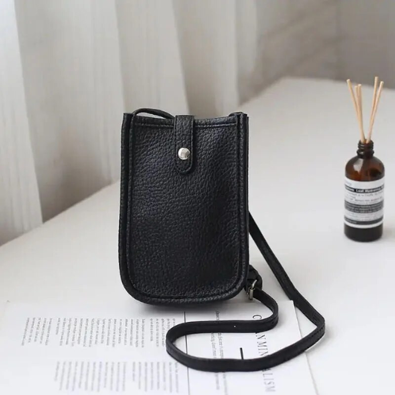 Trendi csúcsminőségű pu bőr textúra crossbody niche internetes hírességek sokoldalú mobiltelefon táska válltáska