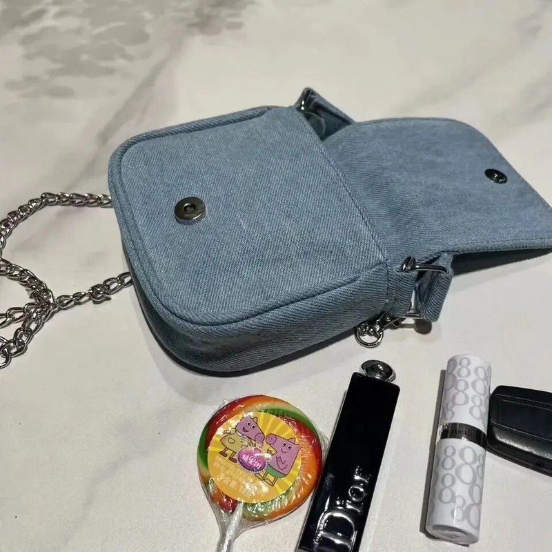 Nova traper torba Ženska moda Vintage 2024. Proljeće ljeto Lanci Torba na rame Ručna torbica Torbica Torbice za telefon Djevojke