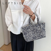 S LIJEVE STRANE Ženske torbe ispod pazuha sa velikim šljokicama Luksuzni dizajner korejske modne torbe za zabave 2023. Shopper Shopping torba na rame