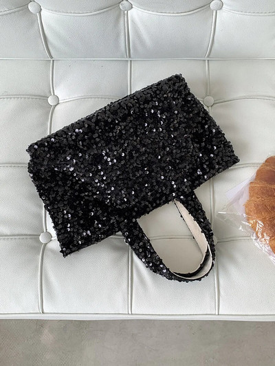 S LIJEVE STRANE Ženske torbe ispod pazuha sa velikim šljokicama Luksuzni dizajner korejske modne torbe za zabave 2023. Shopper Shopping torba na rame