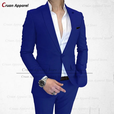 2022 m. prekės ženklo elegantiški rožiniai kostiumai vyrams, ploni vestuviniai jaunikiai, smokingai, nauji oficialaus verslo išleistuvių vakarienės kelnės, 2 vnt.