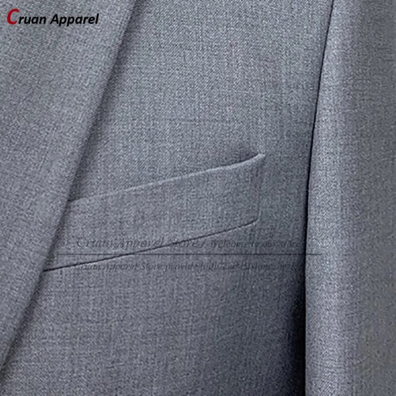 2022 m. prekės ženklo elegantiški rožiniai kostiumai vyrams, ploni vestuviniai jaunikiai, smokingai, nauji oficialaus verslo išleistuvių vakarienės kelnės, 2 vnt.