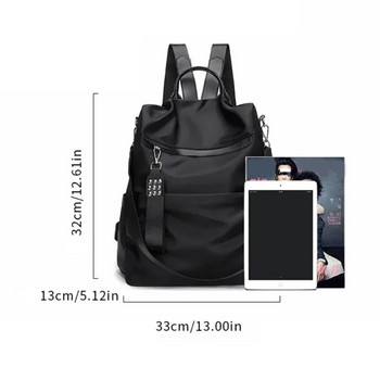 Αντικλεπτικό σακίδιο πλάτης Νάιλον σχολική τσάντα για εφήβους Σακίδιο πλάτης Μαθητικό casual Daypack Τσάντες ώμου Γυναικεία τσάντα βιβλίου